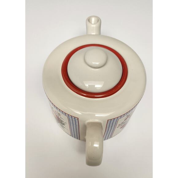 Hawthorne Manor Hallmark Design Collections Ceramic Teapot Fruit/Floral Pattern - Picture 5 of 11